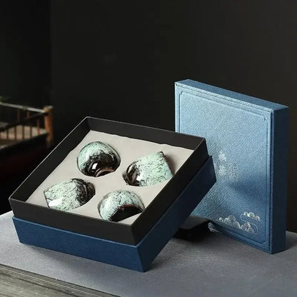 DecorBites™ Ceramic Cups Set: Coffee & Tea Pottery Cups in Gift Box - Wholesale