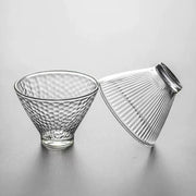 Decorbites™ Japanisches Teetassen-Set aus niedlichen hitzebeständigen Glasbechern und Teetassen