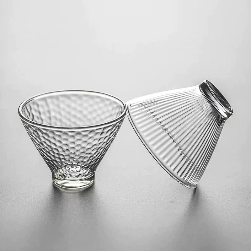 Decorbites™ Japanisches Teetassen-Set aus niedlichen hitzebeständigen Glasbechern und Teetassen