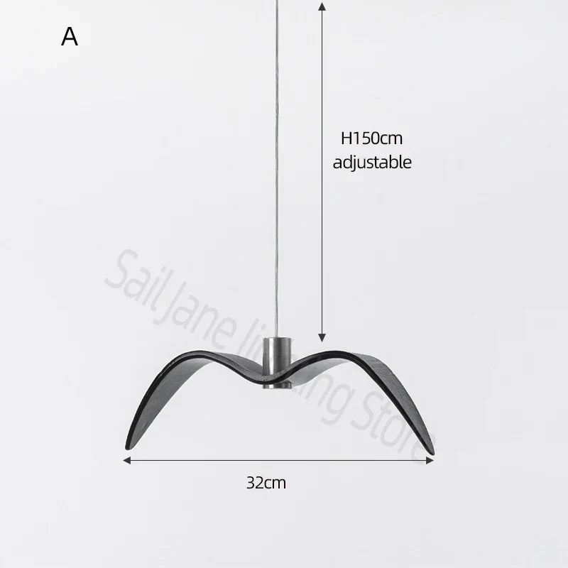 DecorBites™ LED Seagull Chandelier: Designer Decor Villa Bird Restaurant Staircase Chandelier