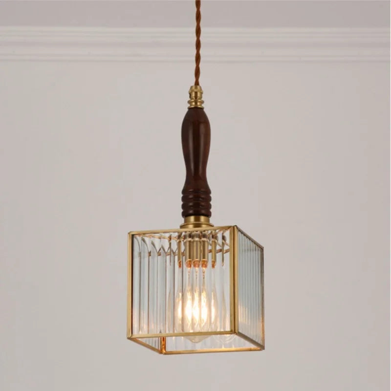 Decorbites™ Glas-LED-Pendantleuchte: Japanisches Vintage-Kupfer-Hängeleuchte für die Heimdekoration