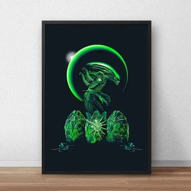 DecorBites™ Alien Movie Poster Canvas Painting