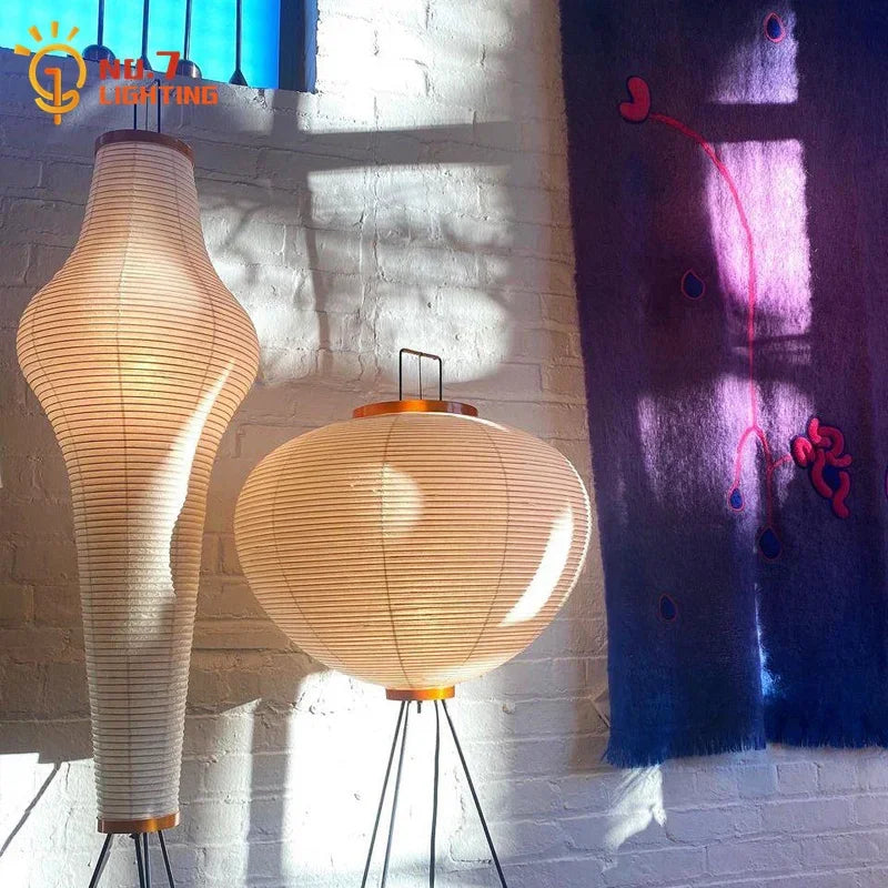 Zen Iron Wood Floor Lamp