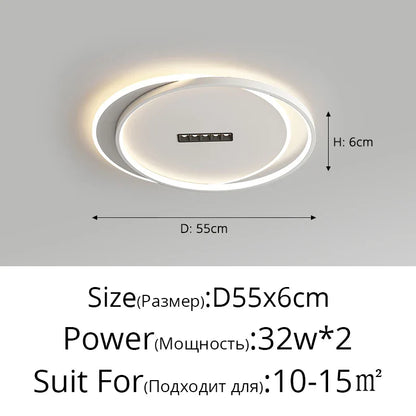 DecorBites™ LED Chandelier Lights Indoor Lighting Room Decor White Black Lamps With Spotlight