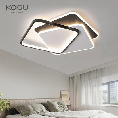 DecorBites™ LED Chandelier: Black White Modern Lighting for Living Study Room Luminaire