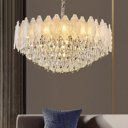 DecorBites™ Crystal Chandelier: Modern Elegance for Living Room, Bedroom - High-End Luxury Lighting