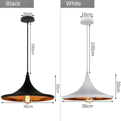 Decorbites™ Industrielle Loft-Hängeleuchte Pendellampe LED Edison Vintage Hängelampe