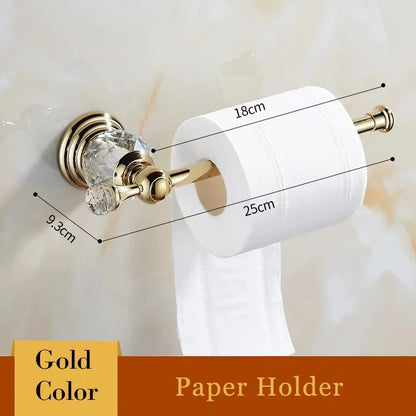 Toallero de baño DecorBites™ Crystal: Organizador de baño de estilo europeo