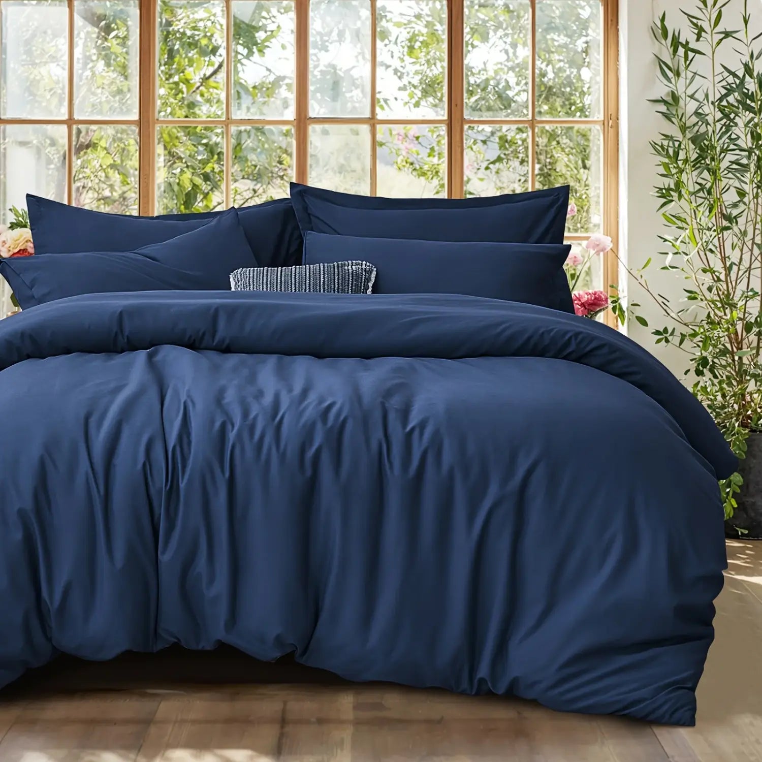 DecorBites™ Cooling Summer Cotton Duvet Set with Pillowcases