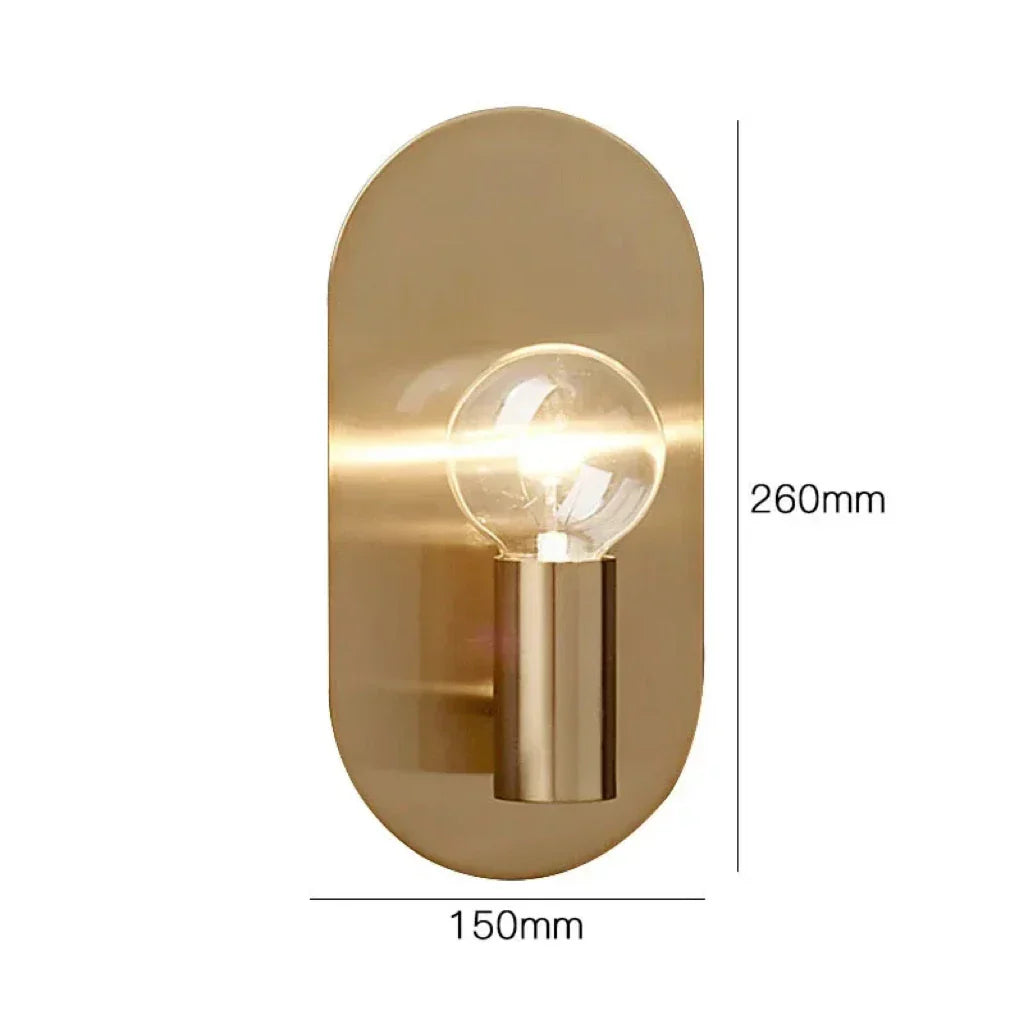 Aplique de pared para dormitorio Decorbites™ Gold, accesorio de iluminación interior para decoración elegante del hogar