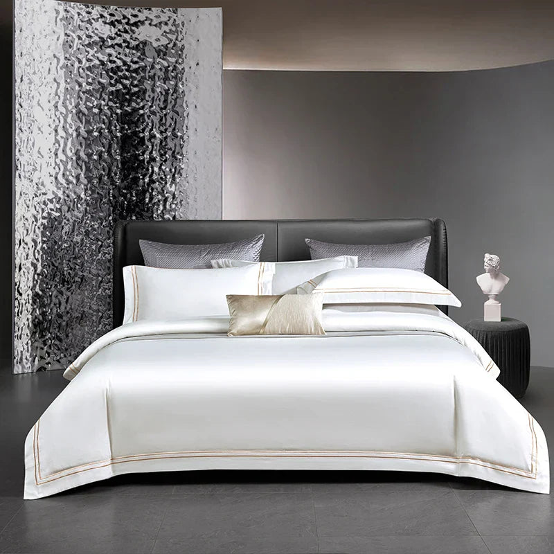 Decobites Luxury Hotel Style 1000TC Embroidery Bedding Set