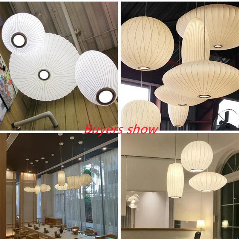 DecorBites™ Elegant Silk Designer Pendant Lamp for Home & Hospitality Lighting