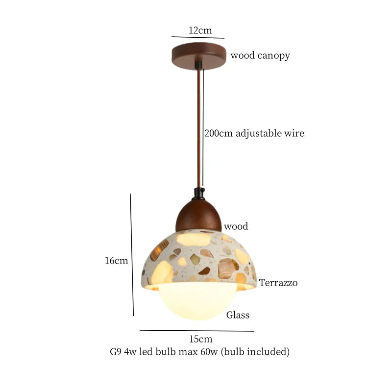 DecorBites™ Green Marble LED Pendant Light - Modern Nordic Interior Lighting Fixture