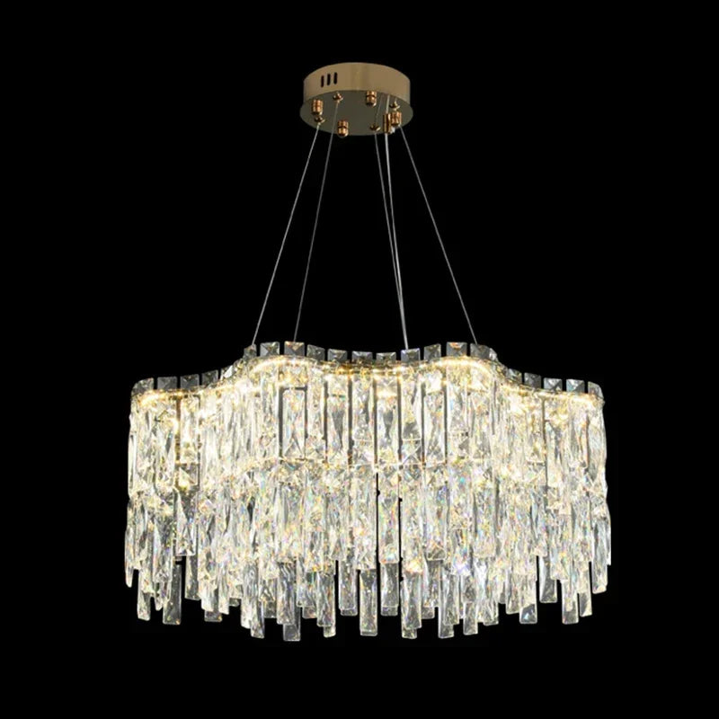 DecorBites™ Crystal Chandelier: Luxury Bedroom & Living Room Lighting