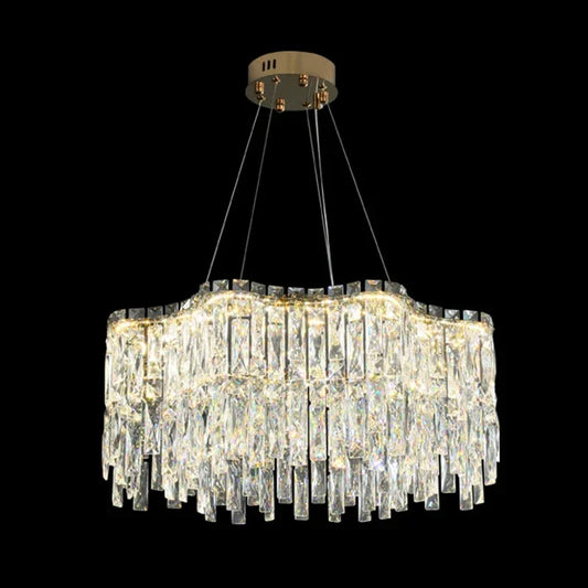 DecorBites™ Crystal Chandelier: Luxury Bedroom & Living Room Lighting