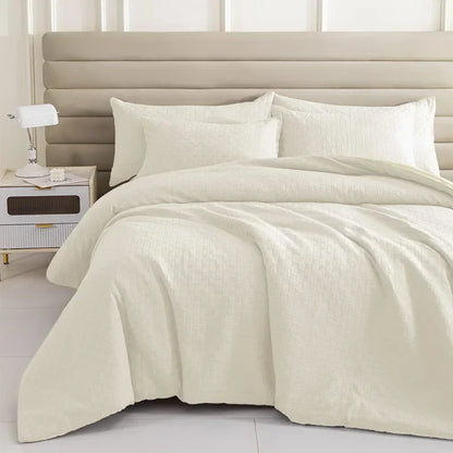 Decobites Comforter and Pillowcase Quilt Set: Soft, Breathable, and Durable for Queen Bed