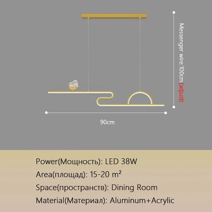 Lámpara colgante tipo araña de mariposa DecorBites™ para comedor, estudio, bar y oficina