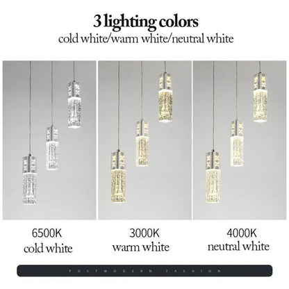 DecorBites™ Bubble Crystal LED Pendant Lights in Gold/Silver