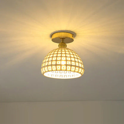 DecorBites™ Glass Shade Pendant Ceiling Lamp for Kitchen Aisle Bedroom LED Lights Fixtures