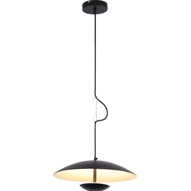 Nordic Wood Grain Black Ring Pendant Light