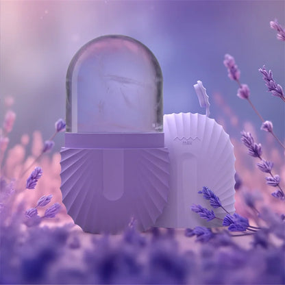 DecorBites™ Beauty Ice Cube Tray and Facial Roller Massager Skin Care Tool