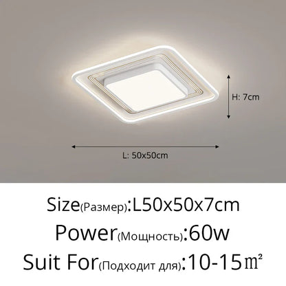 DecorBites™ LED Ceiling Light with Remote Dimming for Modern Nordic Home Decor