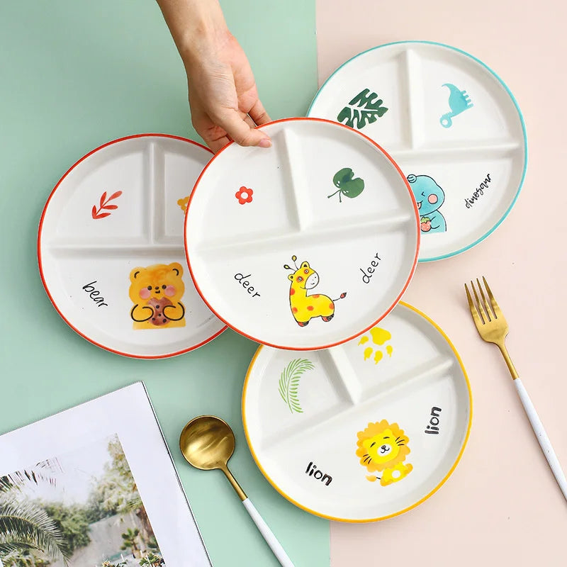 Ceramic Cartoon Divider Plate