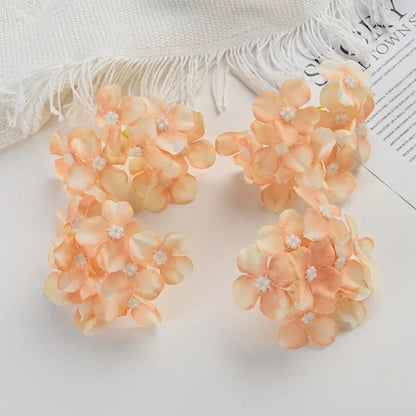 DecorBites™ Hydrangea Flowers: 30Pcs 8cm Fake Flowers for Home Decor, Wedding, DIY Wreaths