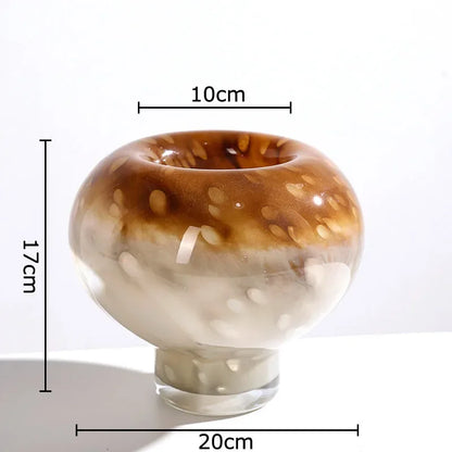 Decorbites™-Gradient-Farbenkreis-Glasvase für ästhetische Raumdekoration
