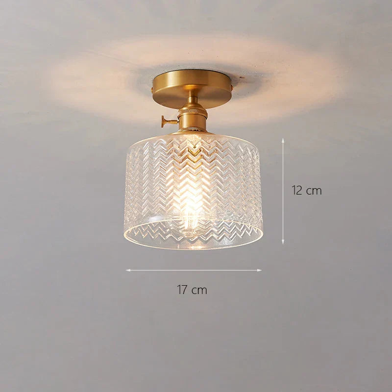 DecorBites™ Glass Shade Pendant Ceiling Lamp for Kitchen Aisle Bedroom LED Lights Fixtures