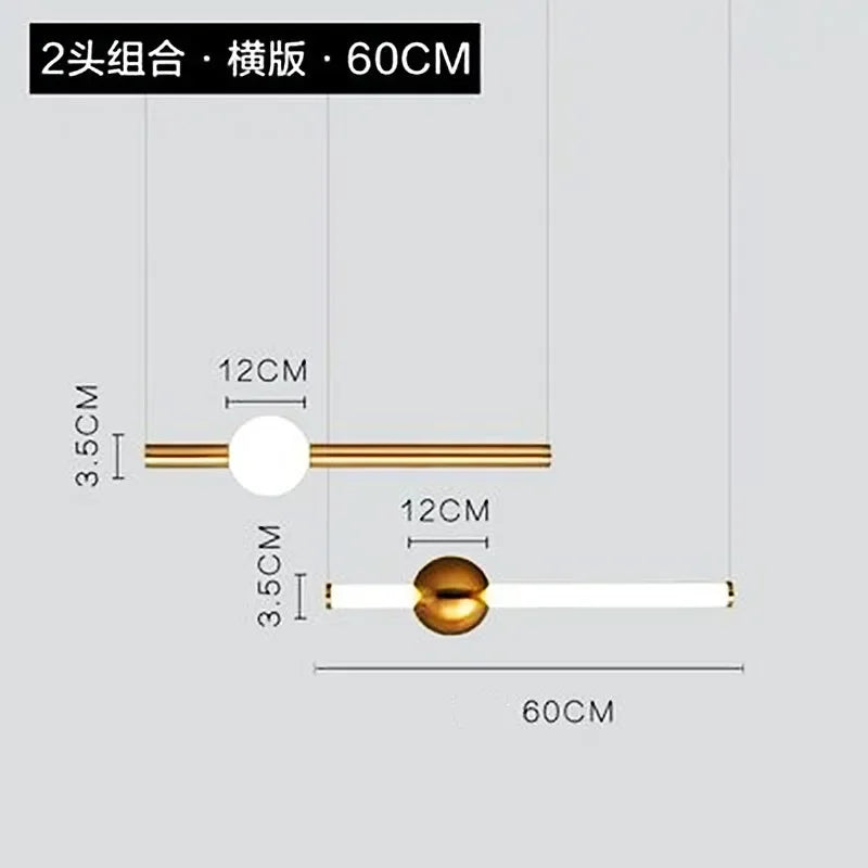 Lámparas colgantes DecorBites™ con marco geométrico lineal para escaleras y decoración de mesas.