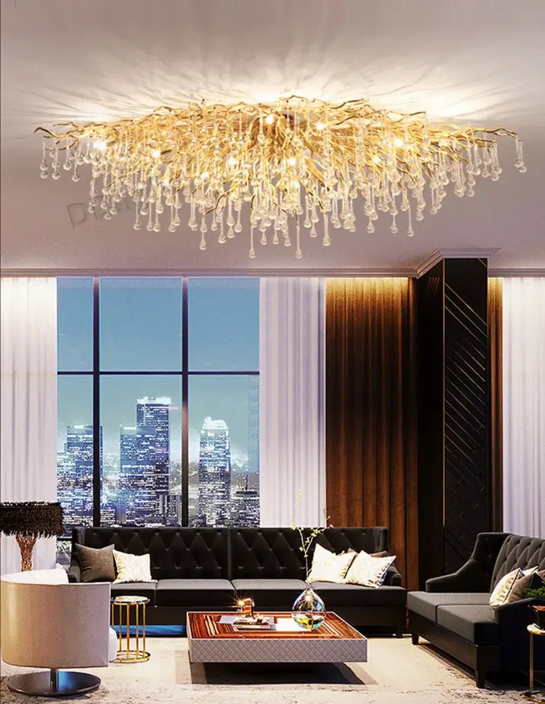 DecorBites™ Luxury Crystal Chandelier for Home Decor