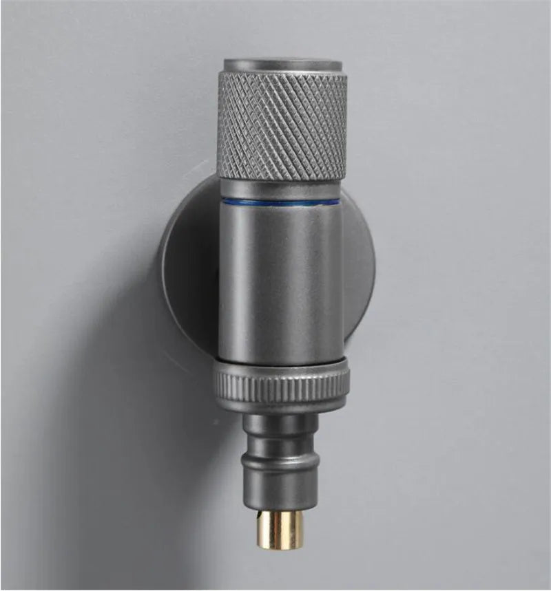 DecorBites™ Black Copper Brass Washing Machine Faucet Single Cold Wall Mounted Bibcock