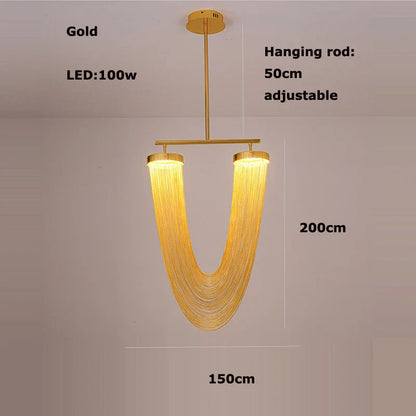 DecorBites™ LED Aluminum Ceiling Chandelier Lighting Hanging Lamps for Foyer