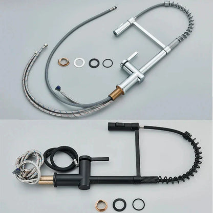 DecorBites™ Black Kitchen Faucet with Dual Mode Sprayer, 360 Rotation, Hot & Cold Mixer