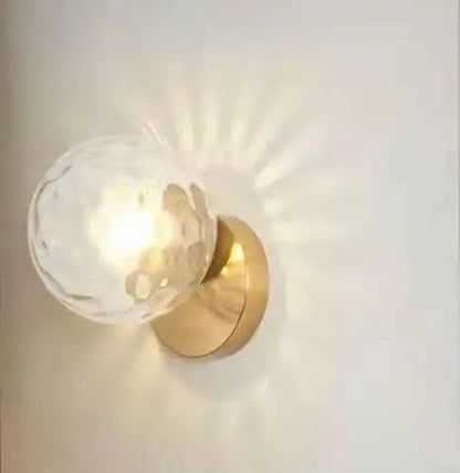 DecorBites™ Glass Ball Wall Lamp: Modern Nordic Design for Bedroom, Living Room, Study & Aisle