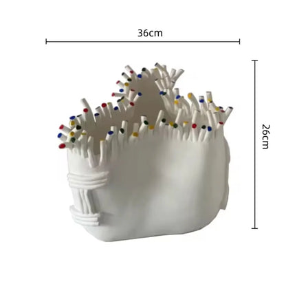 DecorBites™ Coral Shapes Flower Pot Vase Ceramic Handicraft Home Decoration