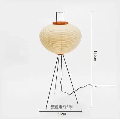 Lámpara de suelo de papel de arroz japonés Decorbites™ de Noguchi Yong para iluminación de dormitorio y salón