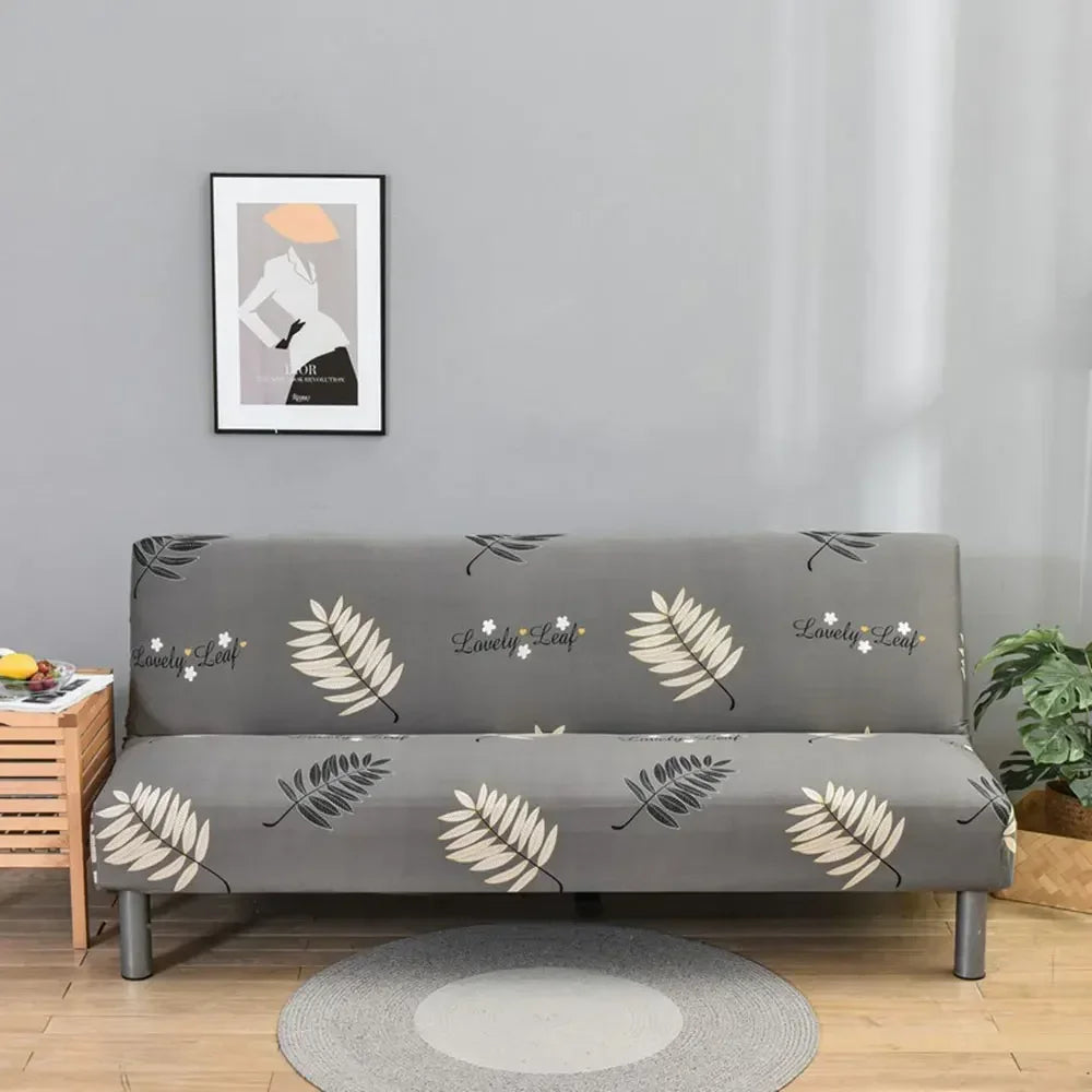 Decobites Stretchy Futon Sofa Cover for Sofa without Armrests