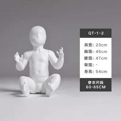 عارضات أزياء كاملة الجسم من DecorBites™ للأطفال لمتاجر ملابس الأطفال - حوامل عرض للأطفال