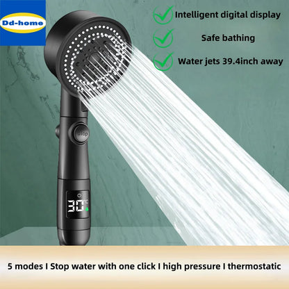 DecorBites™ High Pressure Hand-held Showerhead Kit for Bathroom Essentials