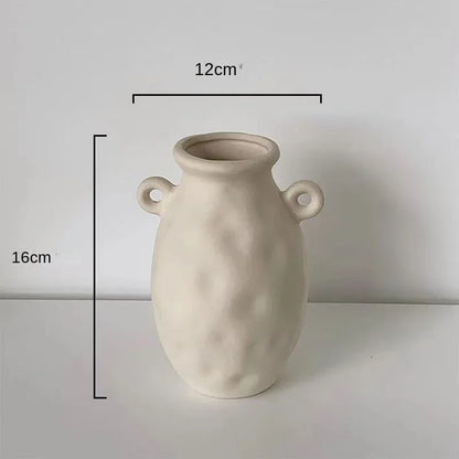 DecorBites™ Ceramic Art Vase: Modern, Simple, & Elegant Home Décor Ornaments for Living Room & Bedroom