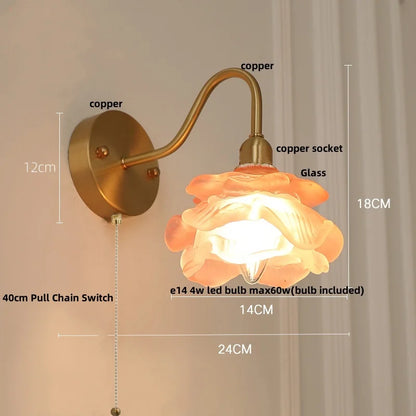 DecorBites™ LED Jellyfish Wall Lamp: Modern Nordic Design, with Pull Chain Switch