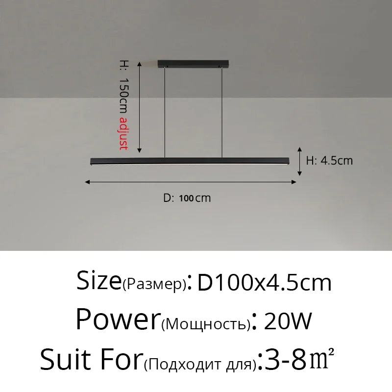 DecorBites™ LED Pendant Lights: Remote Controlled Modern Lighting for Home Décor