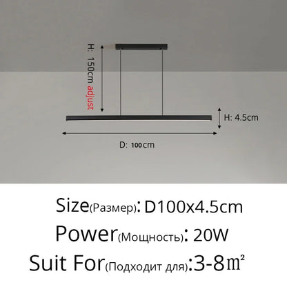 DecorBites™ LED Pendant Lights: Remote Controlled Modern Lighting for Home Décor