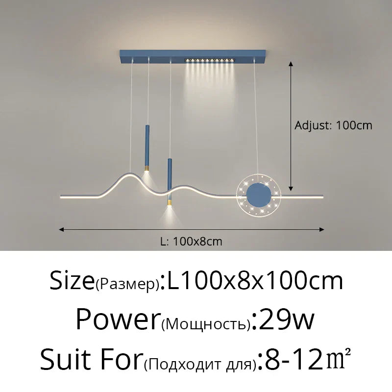 DecorBites™ LED Pendant Lights Modern Hanging Lamp Dining Kitchen Island Decor