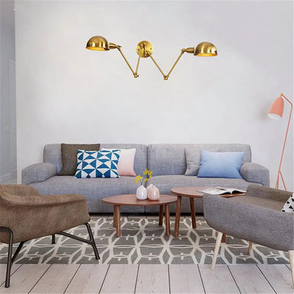 DecorBites™ Gold Plated Adjustable Iron Wall Sconces for Home Decor