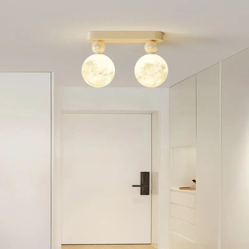 DecorBites™ LED Ceiling Moon Wall Lamp Minimalist Bedroom Lighting Fixture