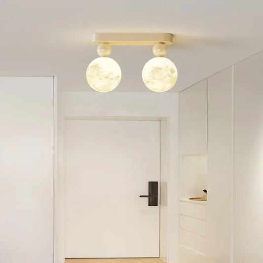 DecorBites™ LED Ceiling Moon Wall Lamp Minimalist Bedroom Lighting Fixture