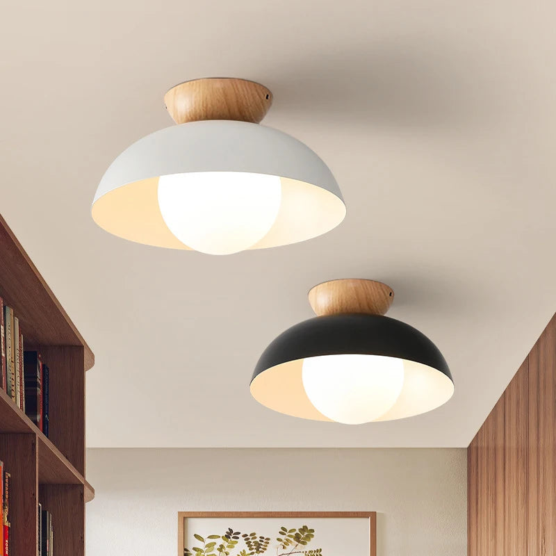 Minimalist Wooden Ceiling Lights LED Lighting Household Pendant Lamps Living Room Bedroom Lustres Nordic Style Luminaria Lampara